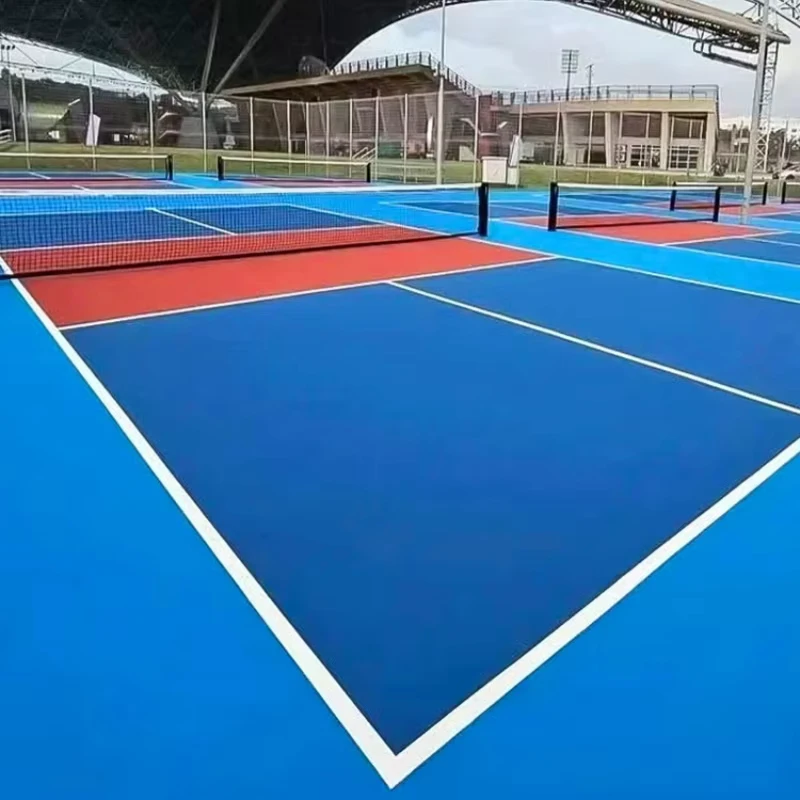 Anti Slip PVC Vinyl Sports Floor Mat for Indoor Outdoor Pickleball Basketball Court Flooring