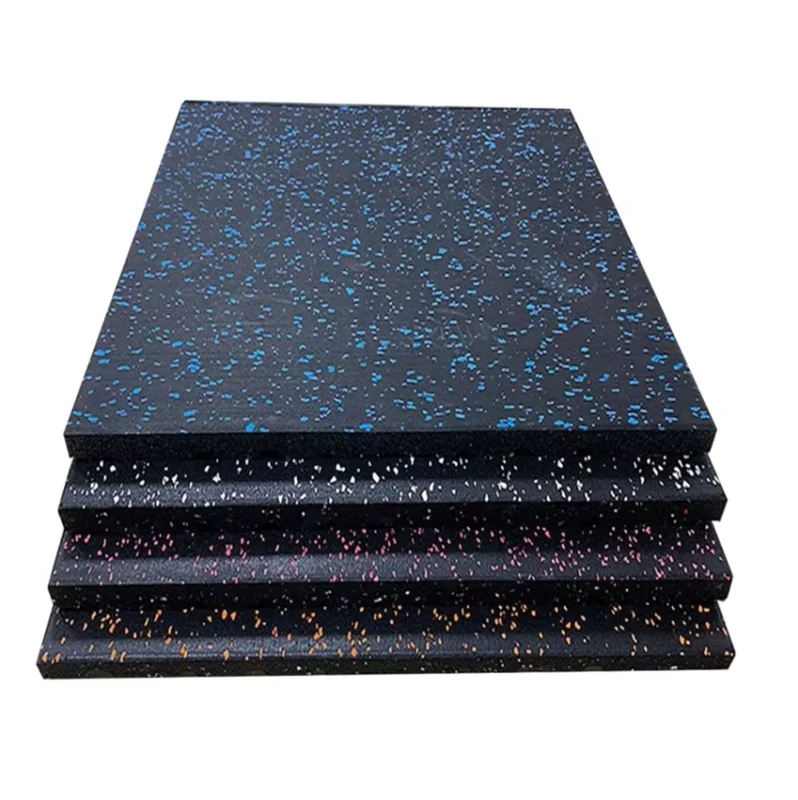 Anti Slip Rubber Gym Flooring Tile 25mm 30mm Indoor Fitness Rubber Mats Gym Floor Rubber Tile