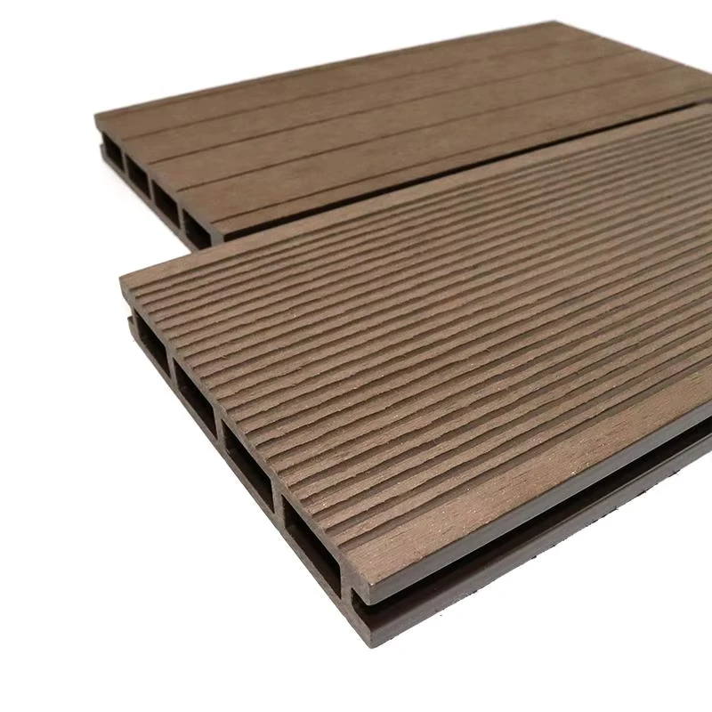 Anti Slip Waterproof Wear Resistant Eco Friendly Contemporary WPC Decking Co Extruded Durable Composite Wood Plastic Flooring