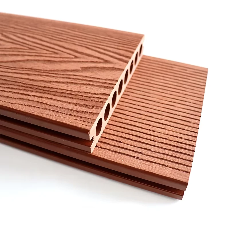 Anti-Termite Anti-Rot Circle Hollow Villa Hotel Balcony Pool Wood Plastic Composite Flooring WPC Outdoor Decking Boards