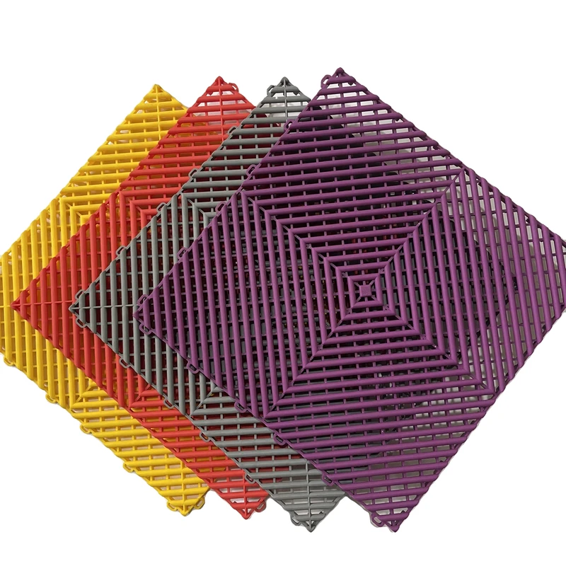 Anti slip Plastic Garage Flooring Tiles Interlocking Flooring for Workshop
