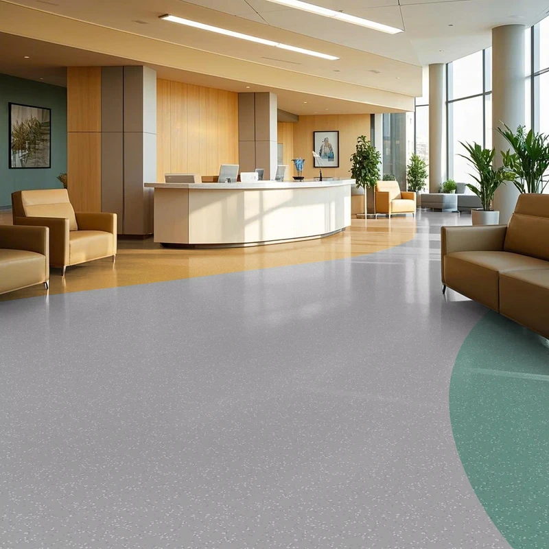 Anti static Anti slip R10 Rubber Flooring for Hospital Bathroom