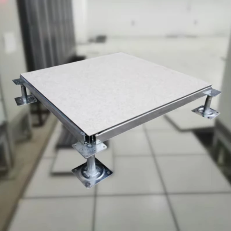 Anti static HPL Covered Raised Floor Panels High Strength Data Center Server Room Access Floor