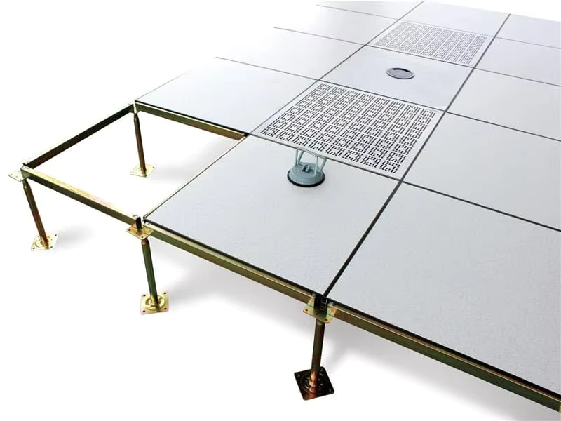 Anti static Steel Perforated Raised Floor Supplier Cement Infilled Steel Anti Static Raised False Access Floor System