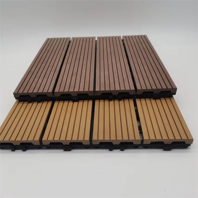 Antiseptic Decking Wood Plastic Composite Outdoor Wpc Modern Engineered Wood Decking Floors 3d Interlock Diy Deck Flooring Tiles