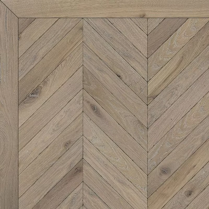 Apolloxy Highly Recommended Chinese IEC62321 Brushed Hot Press Grade AB Fire-Resistant Timber Flooring Chevron