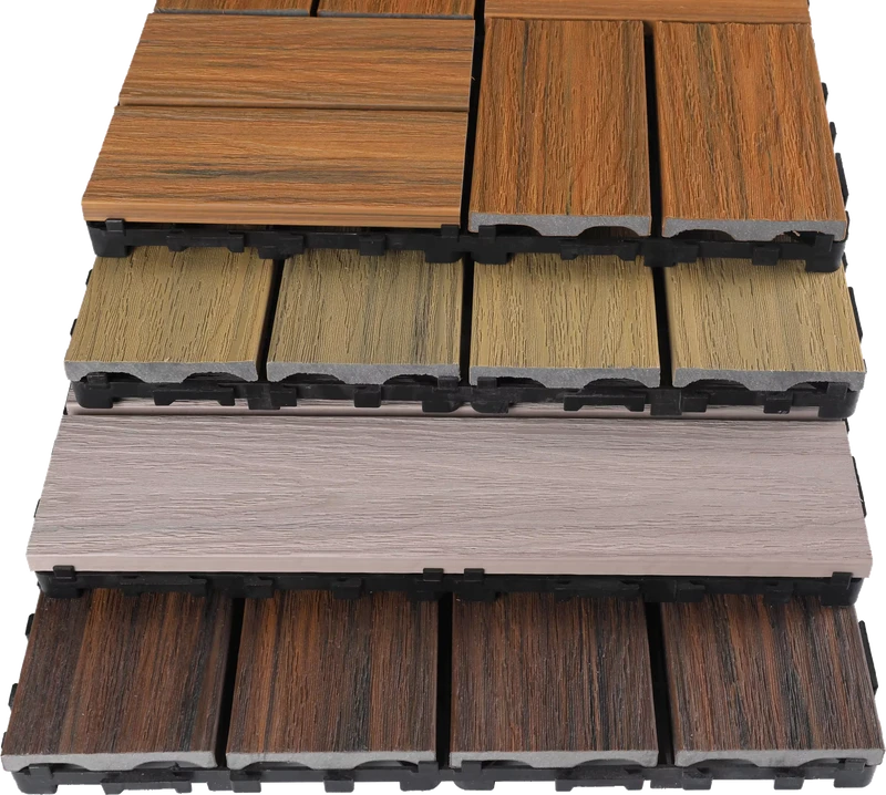 Assembled Co extrusion WPC Flooring Waterproof Anti slip Beginner Friendly For Balcony