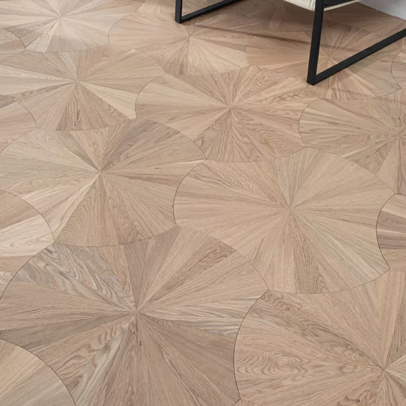 Australian Art Shaped Mosaic Oak 15mm Anti slip Multi layer Solid Wood Flooring for Home Underfloor Heating