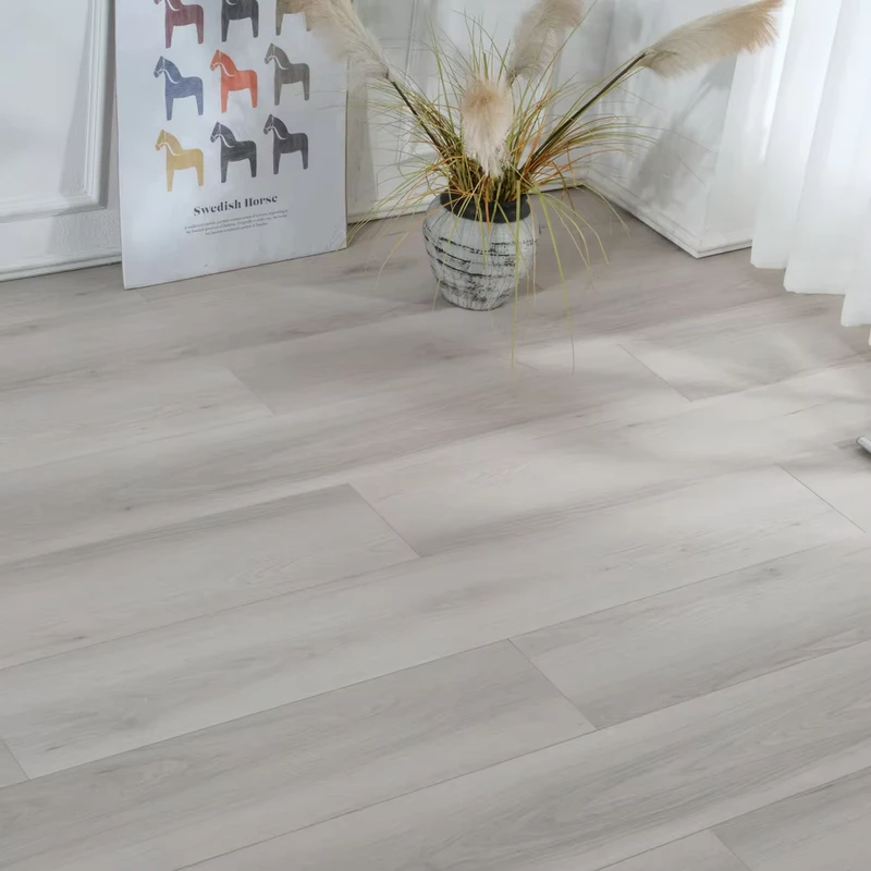 BALOM 12mm HDF Core Anti fire Grey Laminate Flooring Waterproof Wood Look Click System