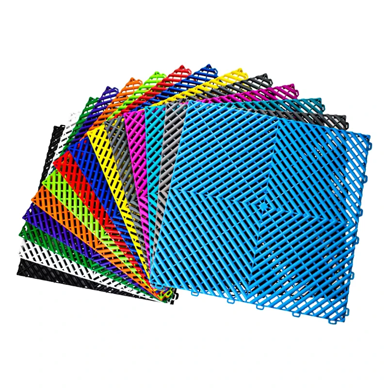 BAONA New Fashion Top Qualified Interlocking PP Garage Floor Tiles Modular Plastic Flooring Garage Floor Mats for Workshop