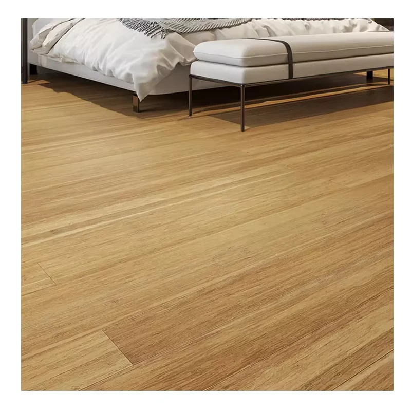 BERGEIM TAP & GO Locking 11mm Smooth Strand Woven Bamboo Flooring HDF Indoor 5 Year Warranty Float Glue Installation