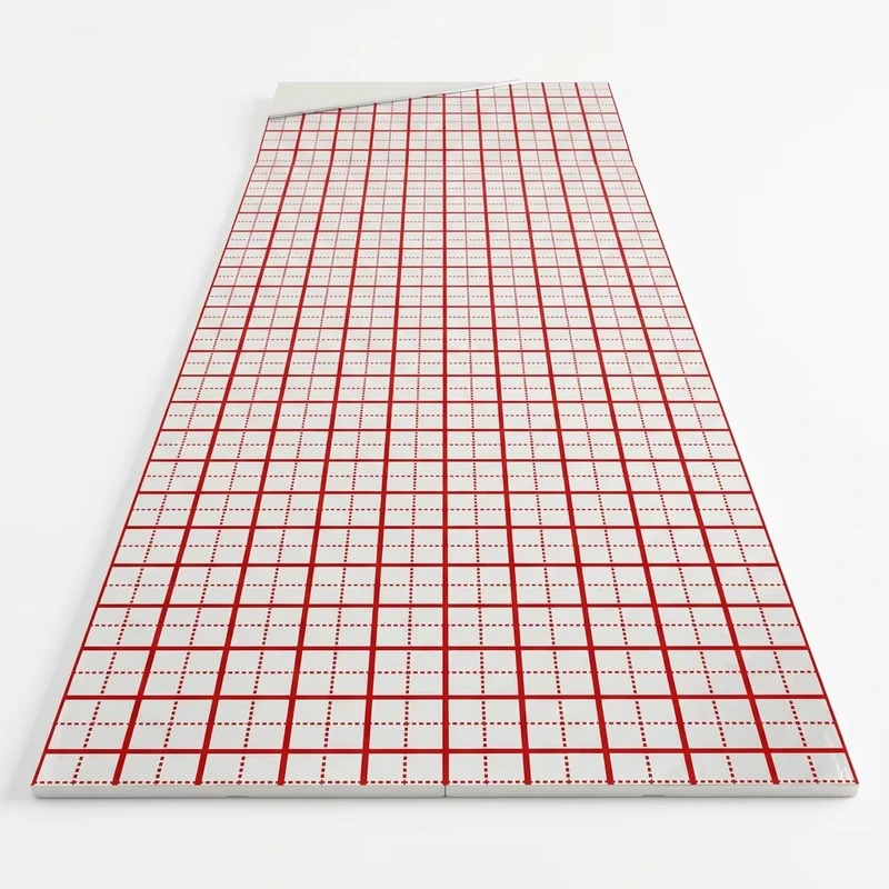 BOPP+AL+PE Self adhesive Aluminum Grid Foil Vapour Barrier Membrane for XPS EPS Board
