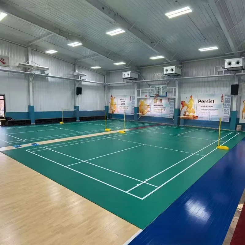 BWF Certified Professional Birch Hardwood Anti slip High Elasticity Indoor Volleyball Stadium Project Badminton Court Floor
