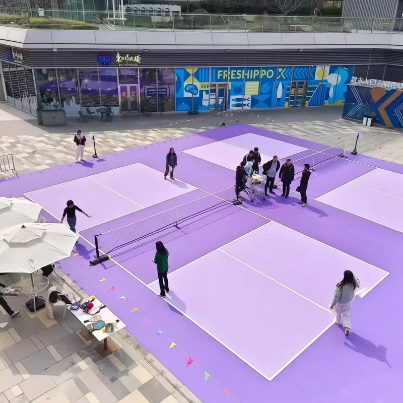 BWF Certified Professional Pickleball Court Flooring Quick Setup Non-Slip Acrylic Sports Flooring