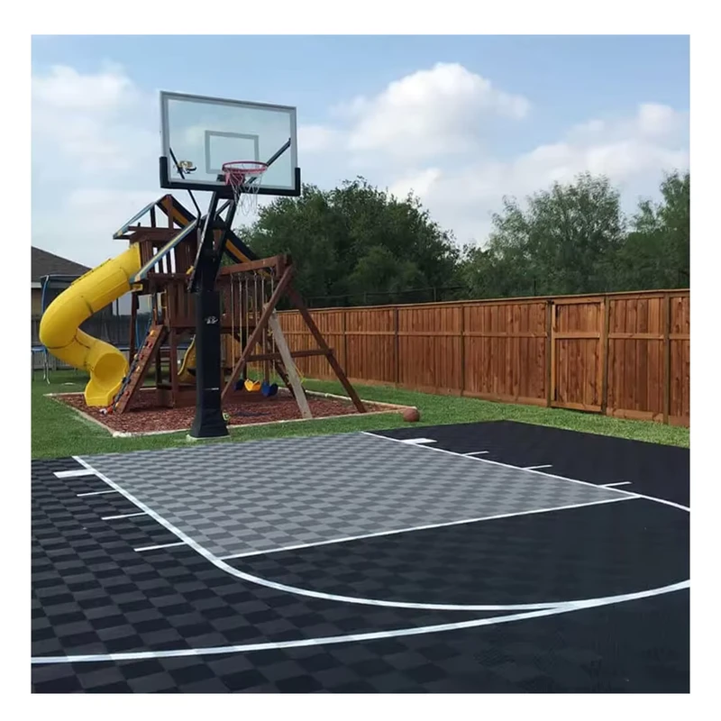 Backyard Basketball Court Flooring Outdoor Sports Flooring Court Temporary Interlocking Gym Game Court Surface