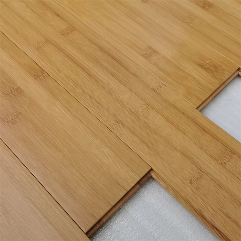 Bamboo Flooring Indoor Residential Durable Solid Horizontal Click Lock 15 17mm UV cured Finish Carbonized Color Lifetime