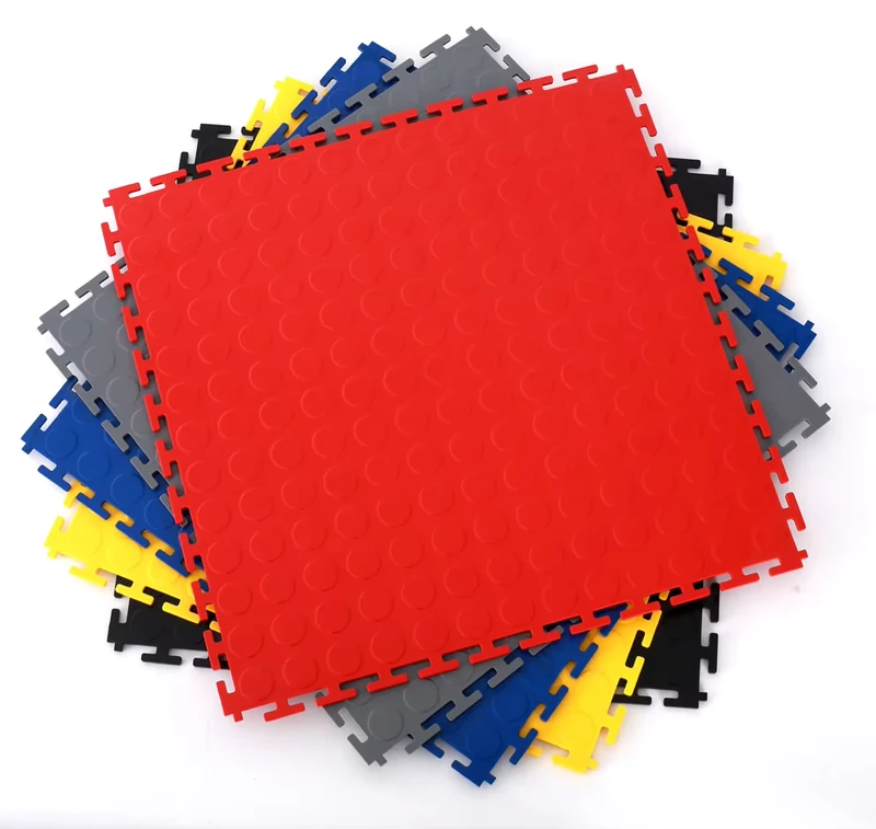 Best Selling Pvc Interlocking Garage Floor Tiles removable Pvc Interlocking Floor Mats for Warehouse
