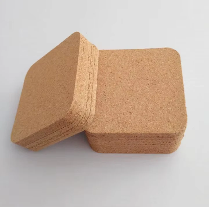 Blank Logo Square Cork Coasters Soft Cork Mat