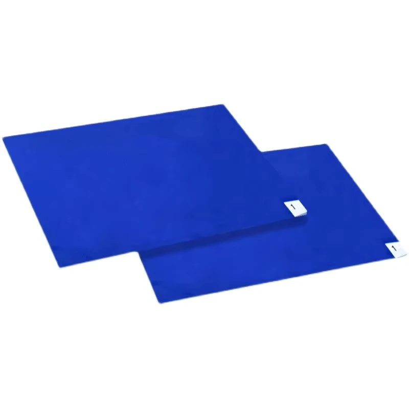 Blue Anti Static Disposable PE Floor Mat 60*90 Strong Adhesive Sticky Mat for Dust Free Workshop Cleanroom Industrial