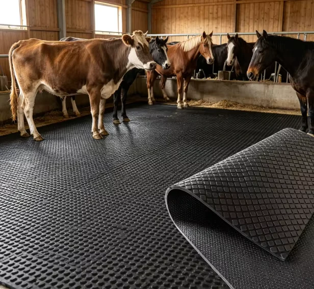 Bothwin Eco Cow Mat Rubber Flooring No Harmful Additives Protect Cow Health and Milk Safety