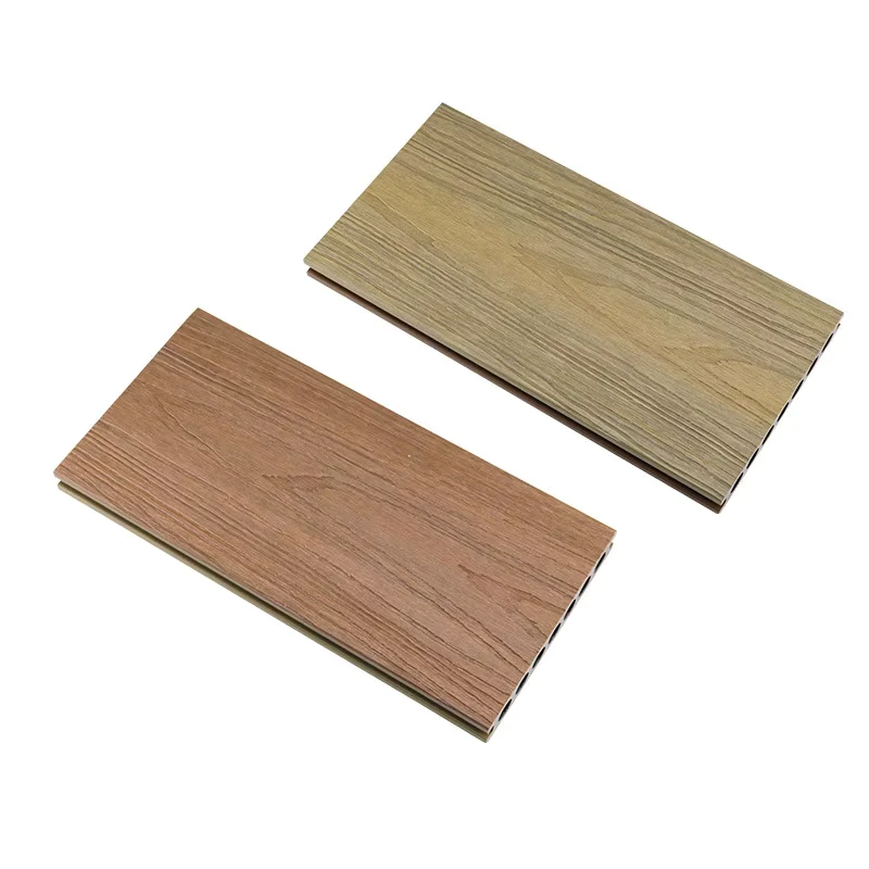 CE Certified WPC Decking UV Stable High Strength Exterior Solid Waterproof for Outdoor Use Smooth Traditional Double Colors
