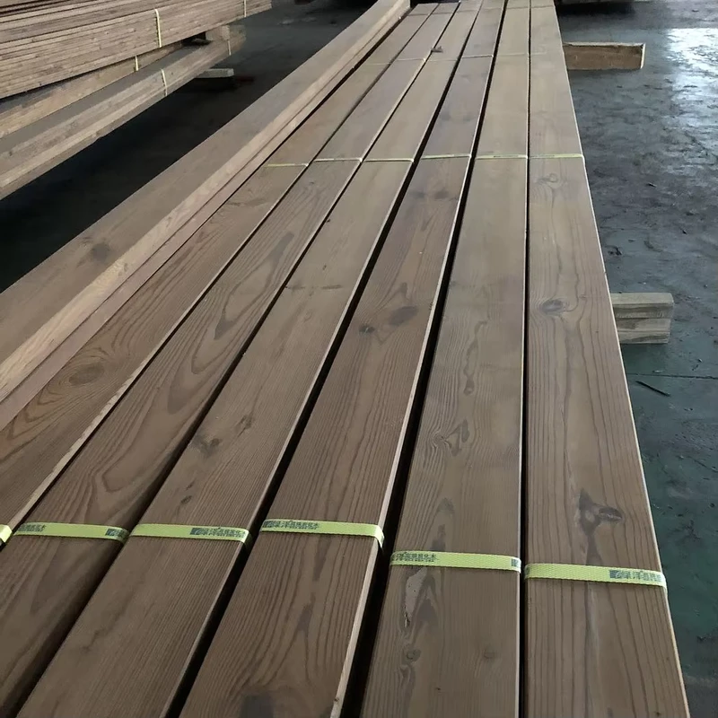 Carbonized Pine Wooden Decking Outdoor Garden Landscaping Carbonized Pine Outdoor Decking Pine Thermowood