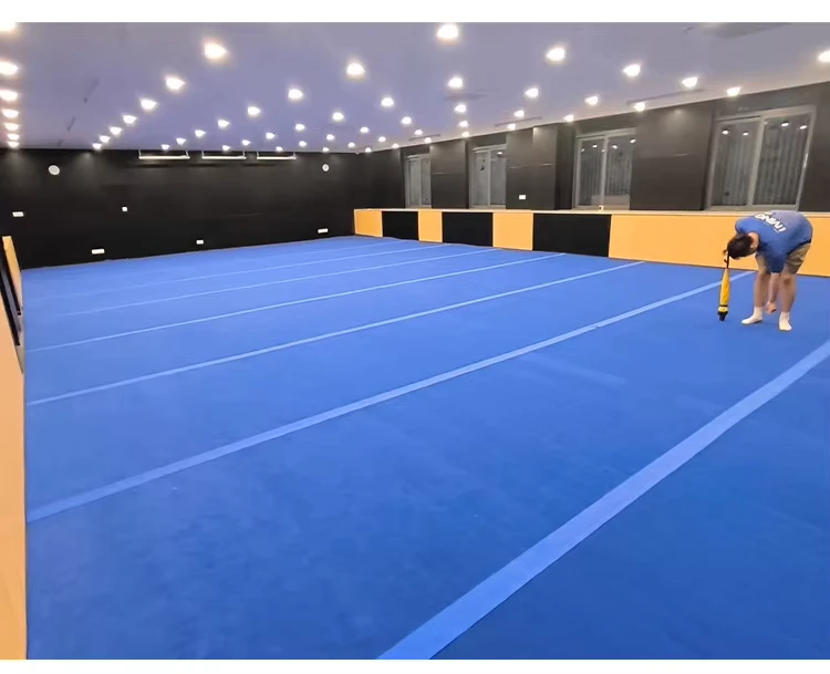Carpet XPE Foam Cheerleading Flexi Floor Roll Out Gymnastics Mat 42ft*6ft for Gymnastic Exercise Floor