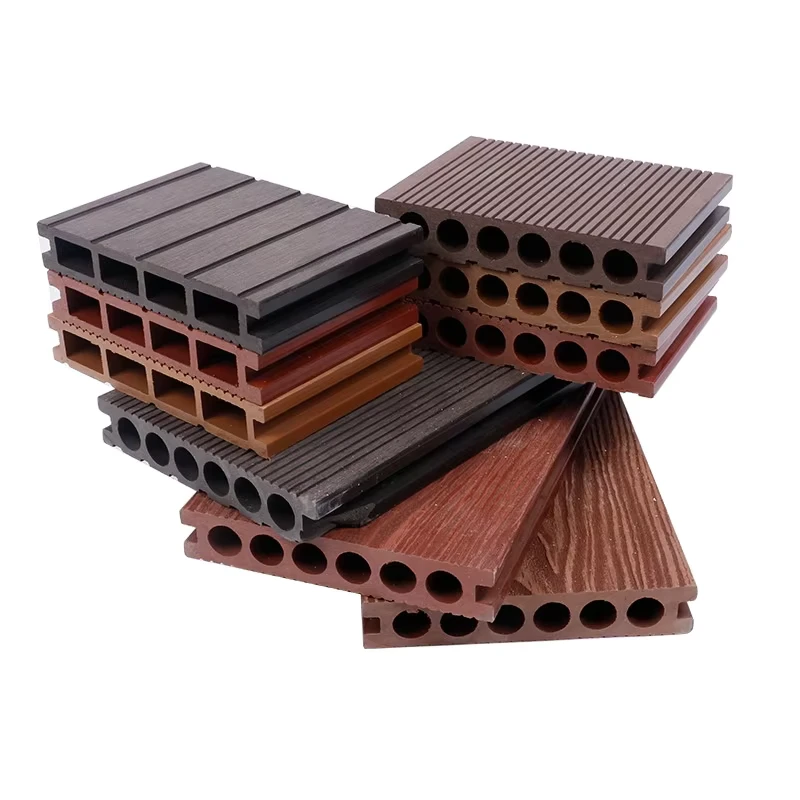 China Deck Boards CompositePE Wood-plastic Flooring Interlocking Waterproof Solid Composite Decking Tiles Board Outdoor Forsale