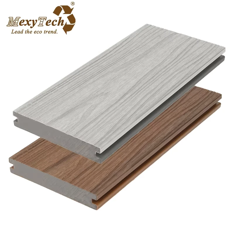 China Factory’s Modern Outdoor Composite Decking Wood Plastic PVC Flooring with Bamboo Finish for Exterior Use