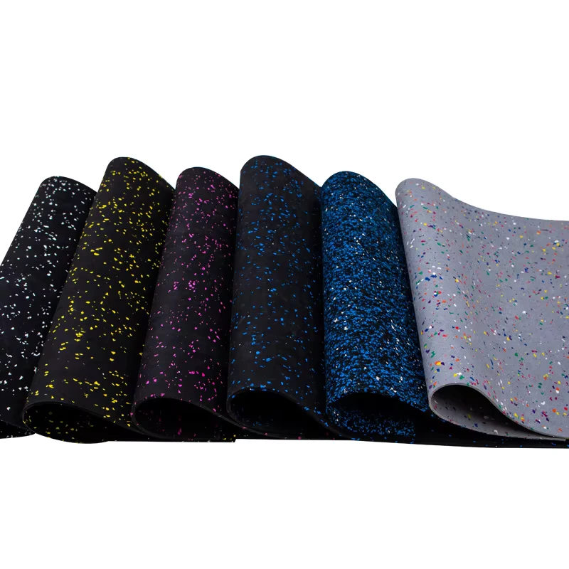 China Manufacturer’s Price Odorless Fitness Roll Rubber Flooring for Gym Exercise Protective Flooring