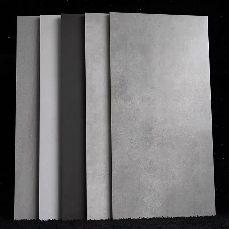Chinese 600*1200 Flooring Concrete Matt Plain Grey Porcelain Floor Ceramic Tile 60×120