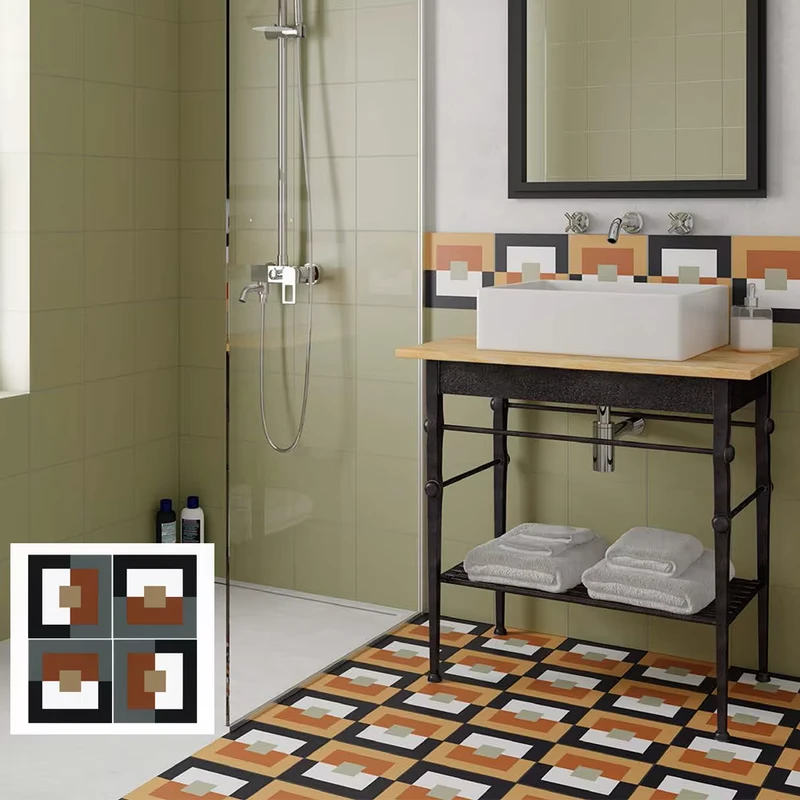 Chinese Factory Custom Flower Pattern European Design Style Wall and Floor Tile for Kitchen Bathroom