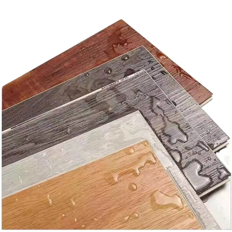 Click Interlocking PVC Floor Tiles Plastic Parquet Flooring Wooden Texture SPC Flooring