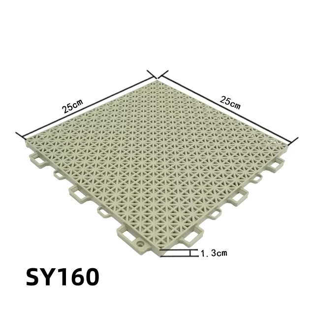 Colored PP Plastic Interlocking Floor Tiles Anti-Slip Eco-Friendly for Children’s Playgrounds Basketball Courts Indoor/Outdoor