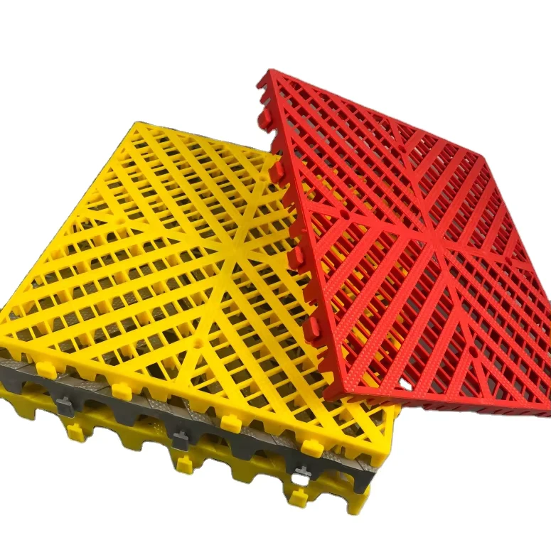 Colorful Modern Design Interlocking Garage Floor Tiles Anti Slip PP Plastic Modular Flooring Easy Click Waterproof Mats