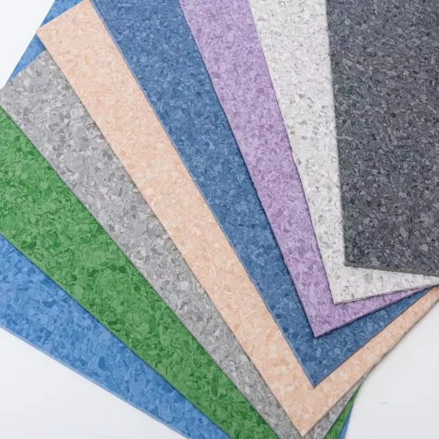 Colorful PVC Vinyl Flooring Roll Seamless Sound Proof for Dust Free Workshop Clean Room
