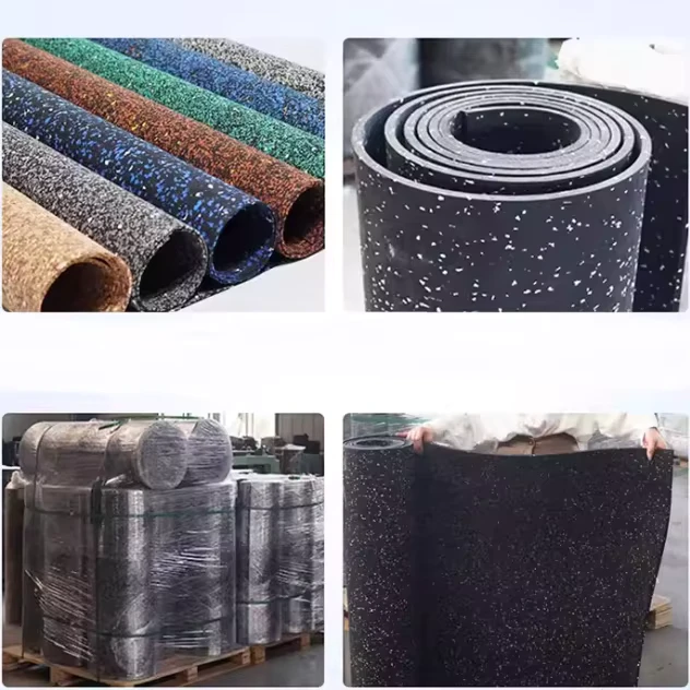 Commercial Gym Fitness 3-15mm EPDM Indoor Non-Slip Sport Rubber Mat Flooring Rolls Protective Flooring
