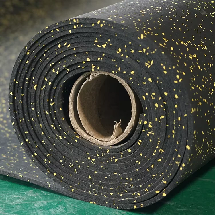 Commercial Protective Gym Flooring Roll Anti Slipping Rubber Gym Floor Mat 8mm Thick Heavy Duty Garage Floor Covering
