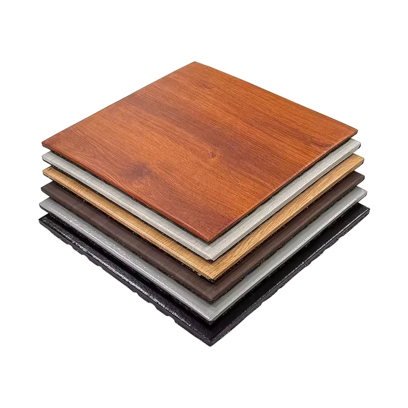 Commercial Wood Pattern Rubber Gym Floor Tiles Protective Mat Gym Flooring Rubber Tiles Gym Wood Floor