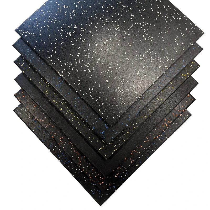 Competitive Price Non-toxic Gym Composite Rubber Flooring Tiles Gym Rubber Floor Mat With EPDM Granules