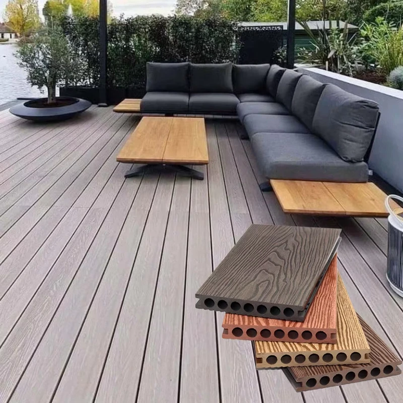 Composite Decking Board Outdoor and Polyethylene Outdoor Wood Decking