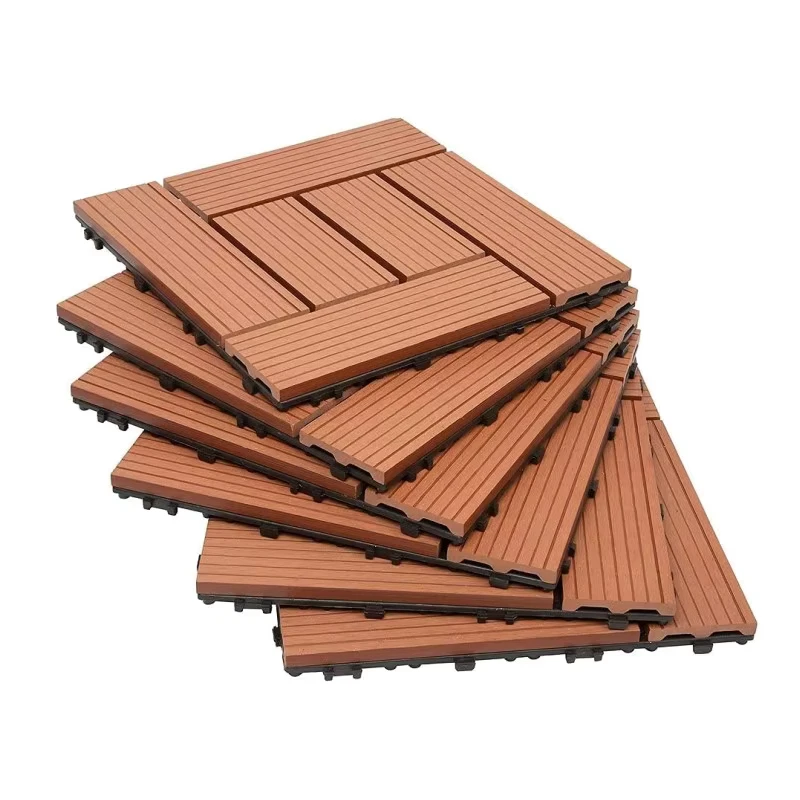 Composite Garage Floor Tiles Interlocking Wpc Deck Tiles for Outdoor Deck Tile Patio Outdoor