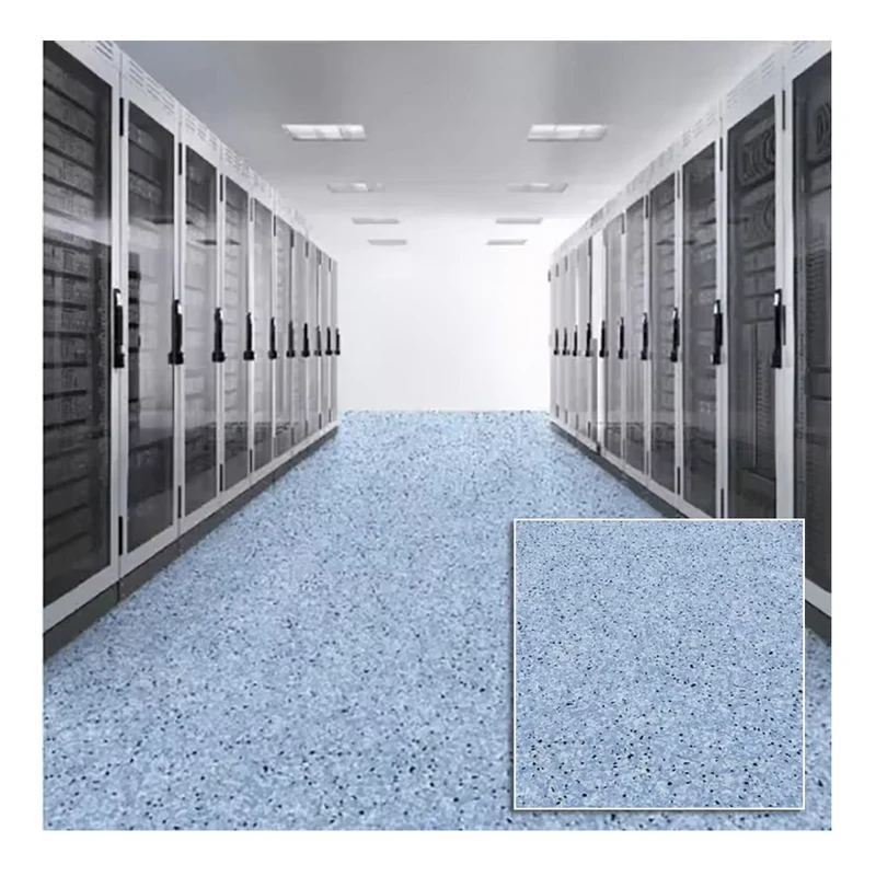 Computer Laboratory 2 20m Homogeneous Conductive PVC Floor Anti Static Electrostatic Conductive Vinyl Floor Roll