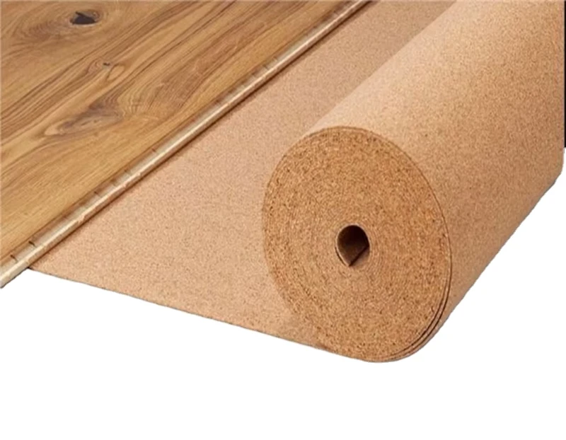 Cork Flooring Underlay Cork Roll Floor Accessory Lvt Wpc Core Cork Soundproofing Underlayment Waterproof 1/2” 1/4” Thickness