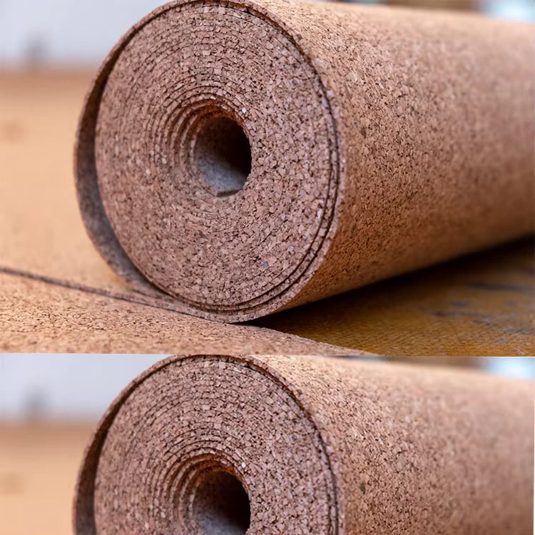 Cork Flooring Underlayment Natural Cork Underlay 1-8mm Sound Insulation Cork Underlayment
