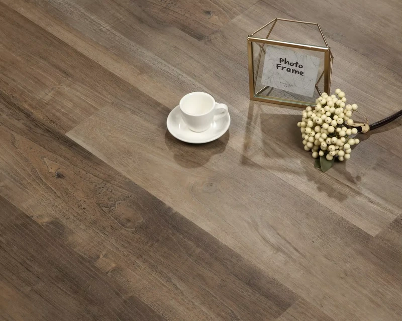 Crystal Surface Stone Plastic Composite SPC Flooring With Padding Cork EVA IXPE