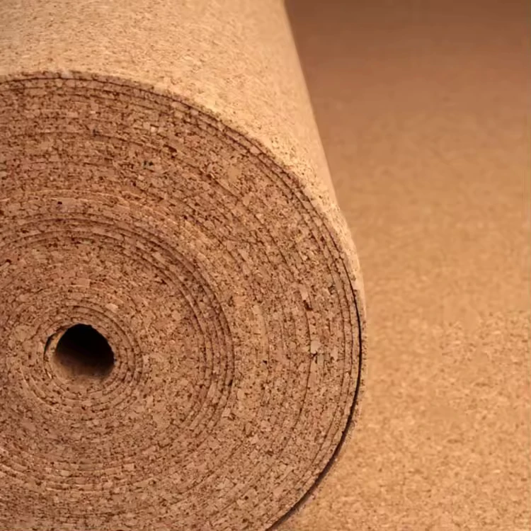 Custom 1-6mm Thickness Natural Cork Underlayment Rolls Eco-Friendly Soundproof Durable & Wear-Resistant for PVC Flooring
