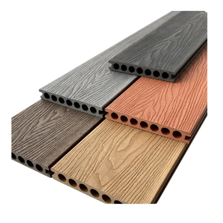 Custom 3D Embossing Interlock WPC Decking for Outdoor