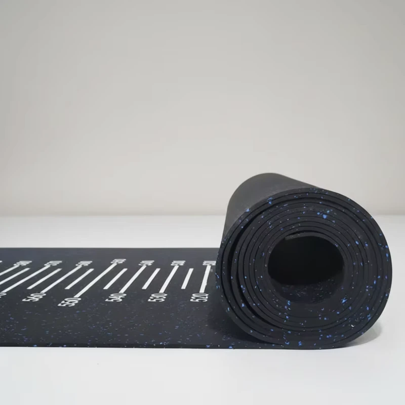 Custom 8mm Rubber Flooring Rolls Wear-resistant Fitness Floor Mats for Heavy Duty Gym Workout