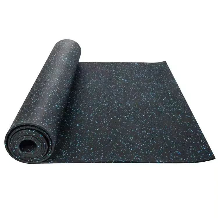 Custom Anti Slip EPDM Multi color Gym Rubber Flooring Rolls Tiles Factory Supplied Protective Mat Customizable Patterns